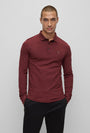 BOSS SLIM FIT LS POLO SHIRT