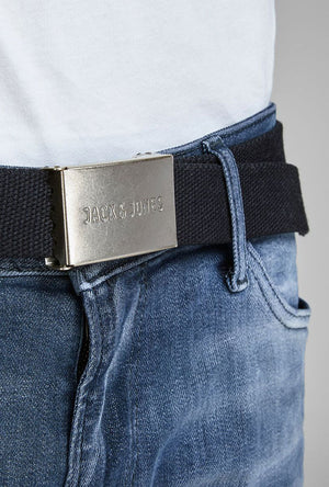 JACK AND JONES SOLID WOVEN BELT