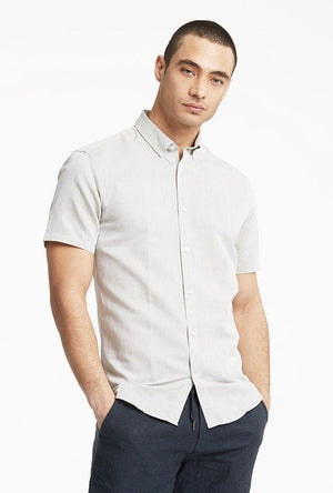 LINDBERGH LINEN BLEND S/S SHIRT