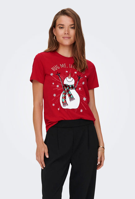 ONLY SNOWMAN XMAS TOP