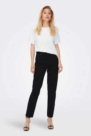 ONLY JOGGER MOM CROPPED JEANS