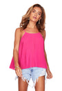 GIRL IN MIND JENNA PLEATED CAMI TOP