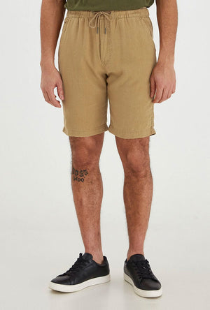 SOLID TRUC LINEN SHORTS