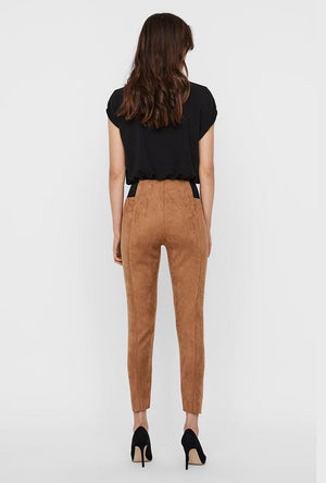 VERO MODA CAVA FAUX SUEDE LEGGINGS