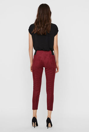 VERO MODA CAVA FAUX SUEDE LEGGINGS